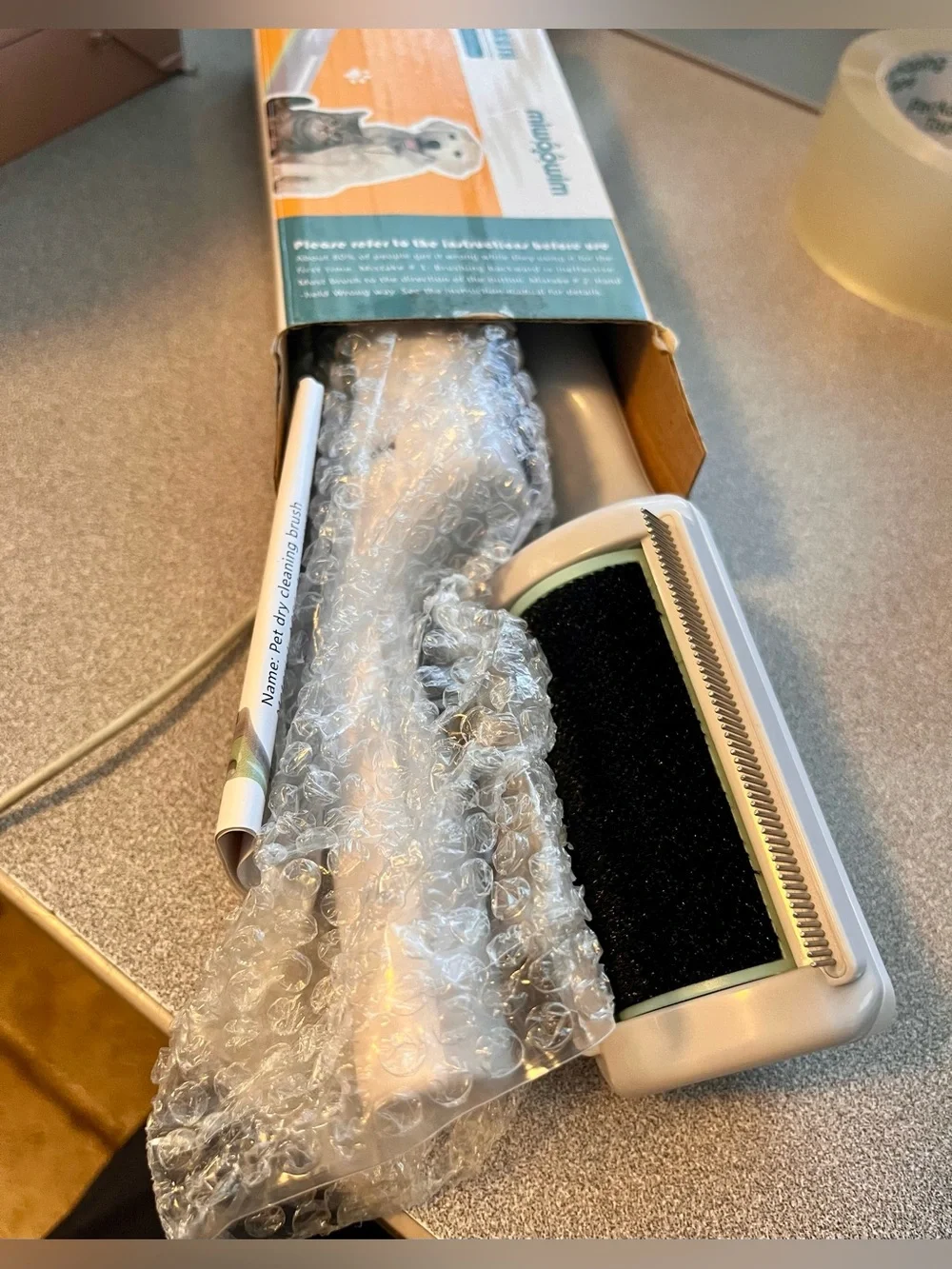 Pet Dry Cleaning Brush By Miwoowim - For Dogs And Cats 2 SETS Steel needle brush